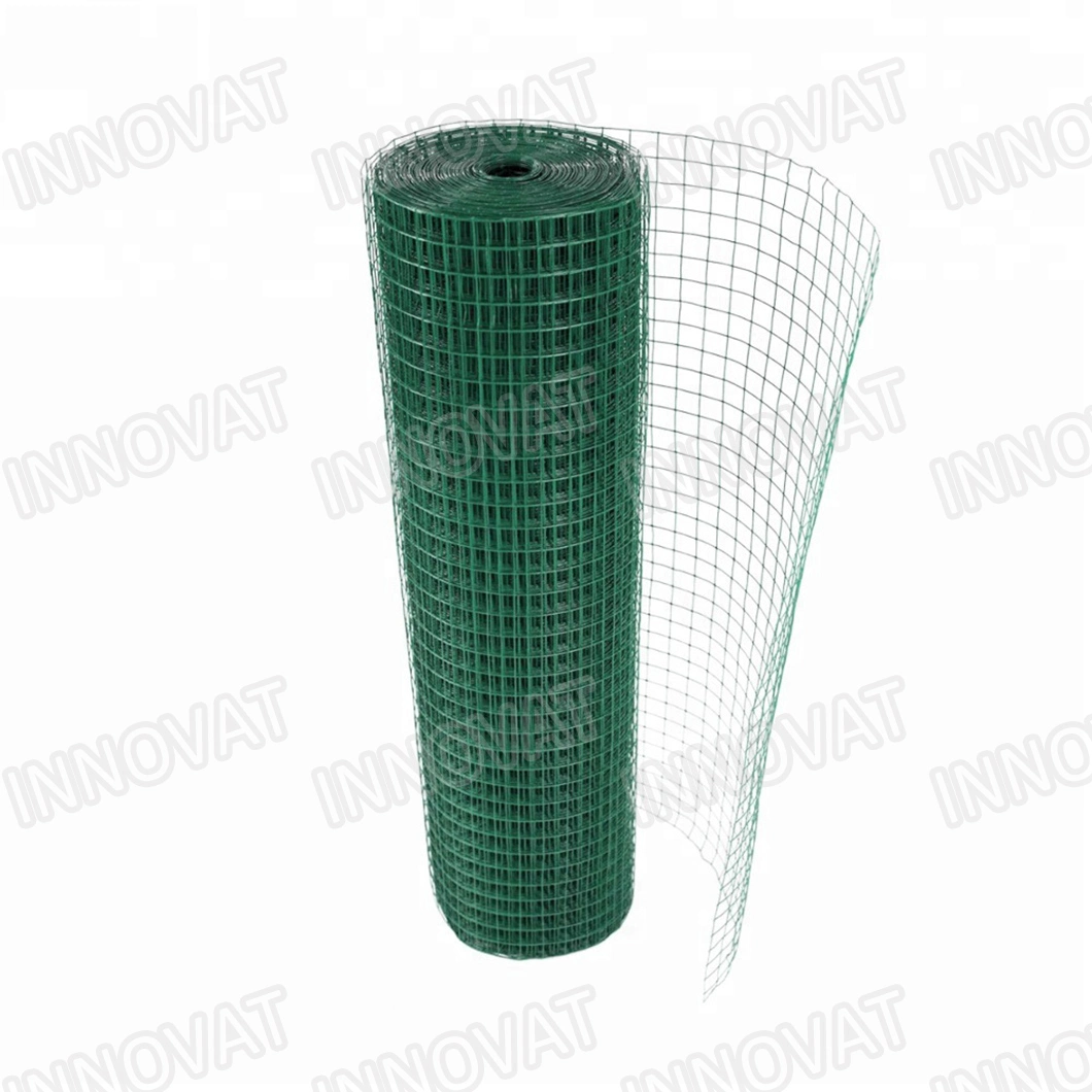 Garden Craft PVC Coated Welded Wire Mesh Wire Fencing Green Color Iron Netting 1/4