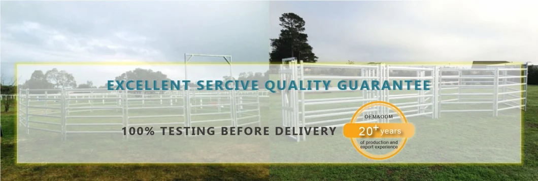 China Manufacturer Wholesale Portable Cheap Livestock Used Galvanized 12 FT 4 Raill Bulk Livestock Corral Horse Fence for Cattle Field