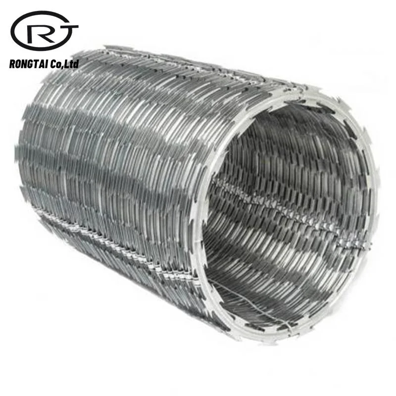 Hot Galvanized Stainless Steel Fence Wiring Concertina Razor Barbed Wire