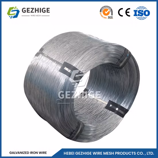 Gezhige Sgc400 Sgc440 Дешевые производители оцинкованной железной проволоки SAE1006 ПВХ оцинкованная проволока Lron Китай Отличная гибкость Электро оцинкованная проволока Lron